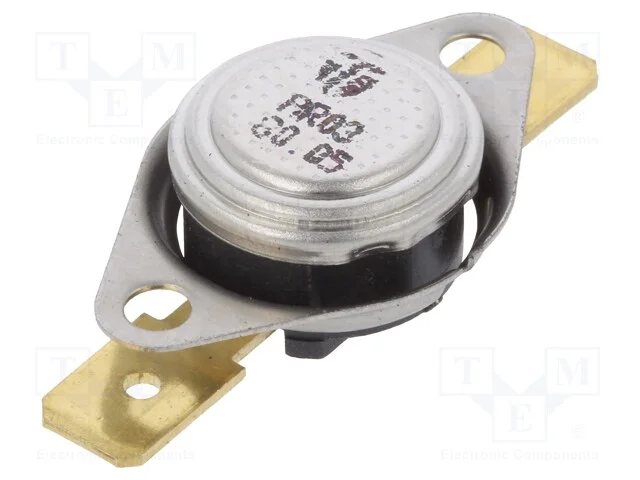 Sensor: termostato, SPST-NC, 80C, 16A, 250VAC, co.