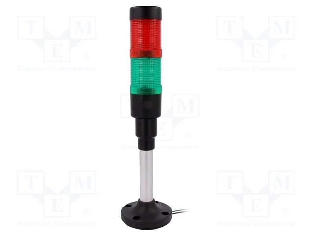 Sinalizador: Coluna de Sinaliza&ccedil;&atilde;o, Led, Vermelho/Verde, 24vdc