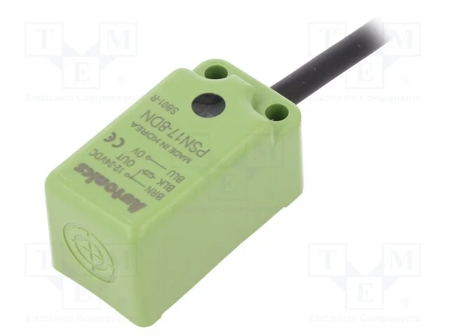 Sensor: Indutivo, 0&divide;8mm, NPN / NO, Uten: 10&divide;30VDC.