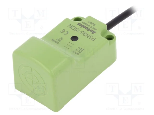 Sensor: Indutivo, 0&divide;15mm, NPN / NO, Uten: 10&divide;30VD.
