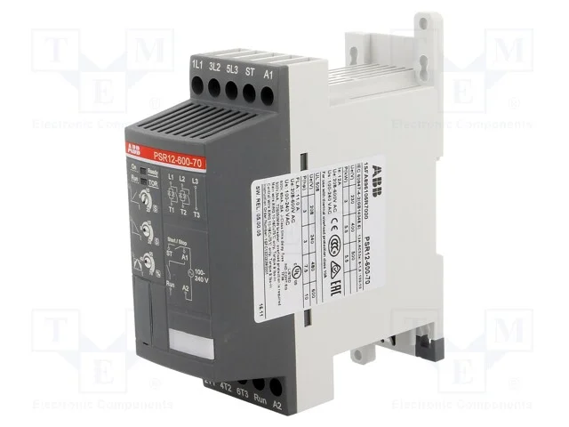 M&oacute;dulo: Softstart, Uten: 208&divide;600vac, para Trilho Din, 5,5kw, 12a