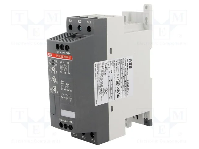 M&oacute;dulo: Softstart, Uten: 208&divide;600vac, para Trilho Din, 11kw, 25a