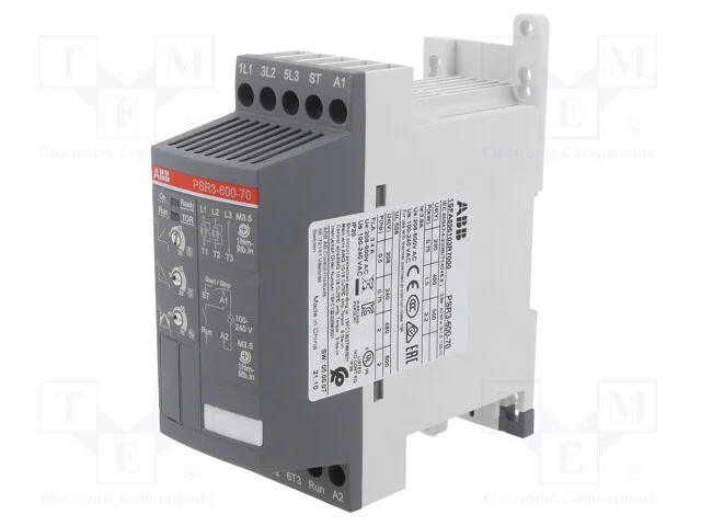 M&oacute;dulo: Softstart, Uten: 208&divide;600vac, para Trilho Din, 1,5kw, 3,9a