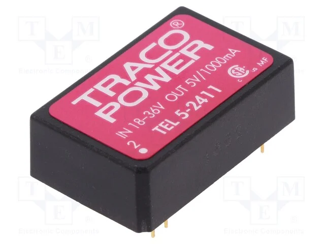 Indutor: DC/DC, 5W, Uent: 18&divide;36V, Usai: 5VDC, Isa.
