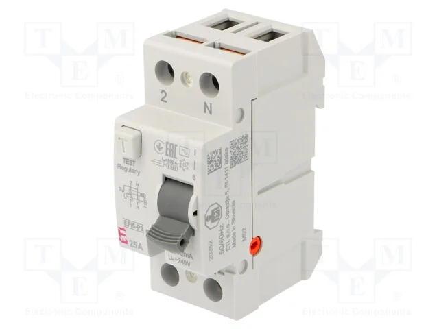 Interruptor de corrente diferencial, Inom: 25A, P.