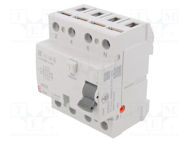 Interruptor de Corrente Diferencial, Inom: 25a, Polos: 4, Ip20