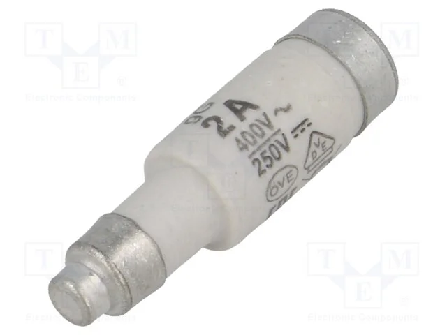 Fus&iacute;vel: Baixa Tens&atilde;o, Gg, 2a, 400vac, 250vdc, Cer&acirc;mico, D01, D0
