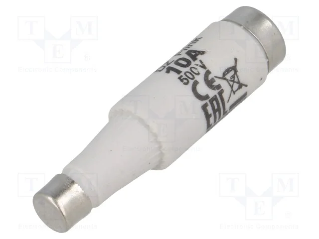 Fus&iacute;vel: Baixa Tens&atilde;o, R&aacute;pido, 10a, 500vac, 500vdc, Cer&acirc;mico, Di, D