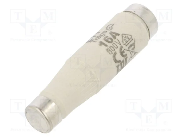 Fus&iacute;vel: baixa tens&atilde;o, gG, 16A, 500VAC, 500VDC, c.