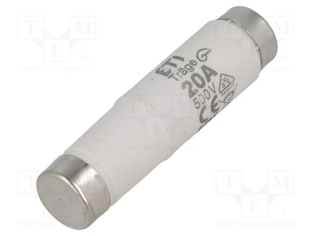 Fus&iacute;vel: Baixa Tens&atilde;o, Gg, 20a, 500vac, 500vdc, Cer&acirc;mico, Di, D
