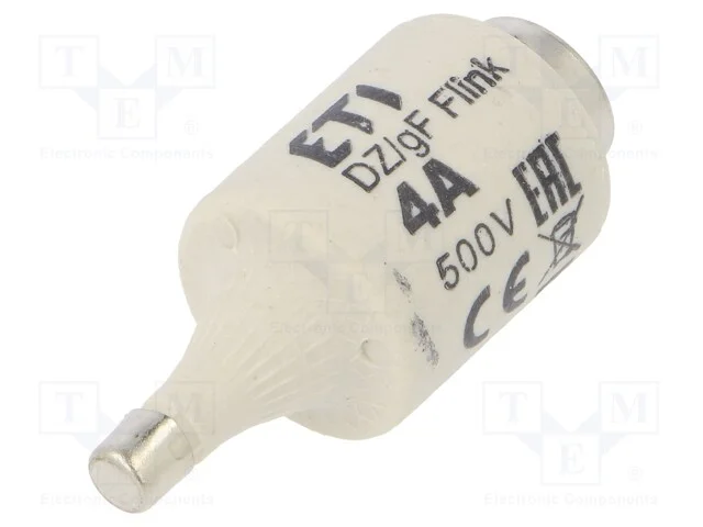 Fus&iacute;vel: Baixa Tens&atilde;o, R&aacute;pido, 4a, 500vac, 500vdc, Cer&acirc;mico, Dii, D
