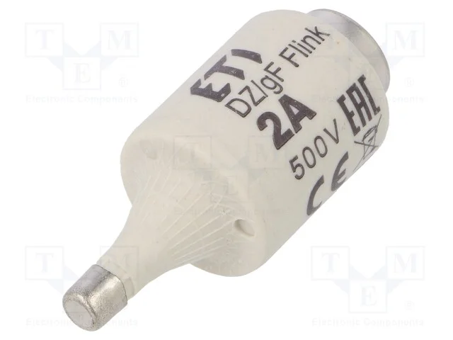 Fus&iacute;vel: baixa tens&atilde;o, r&aacute;pido, 2A, 500VAC, 500VDC.