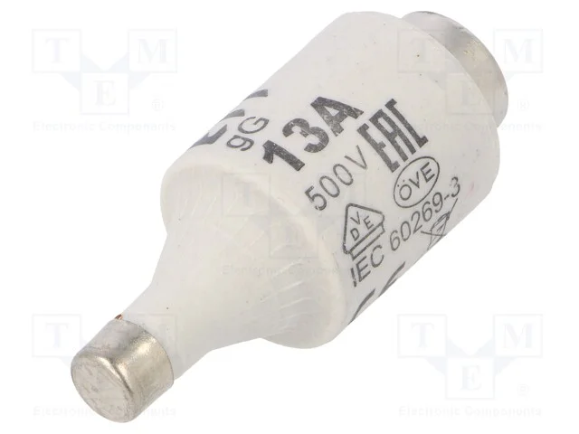 Fus&iacute;vel: baixa tens&atilde;o, gG, 13A, 500VAC, 250VDC, c.