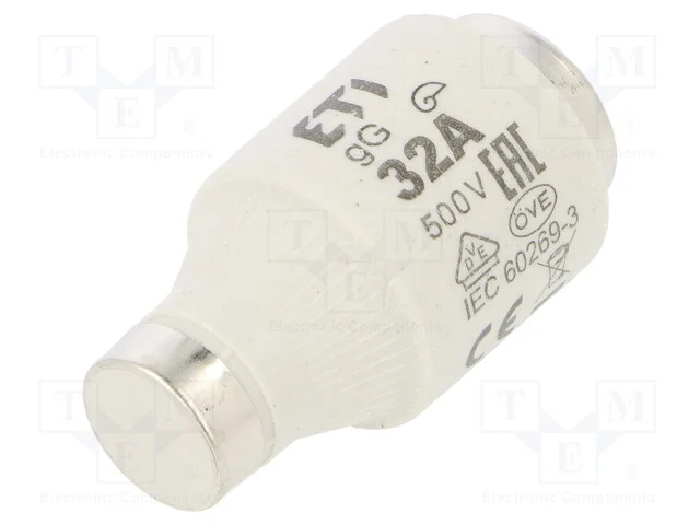 Fus&iacute;vel: Baixa Tens&atilde;o, Gg, 32a, 500vac, 500vdc, Cer&acirc;mico, Diii, D