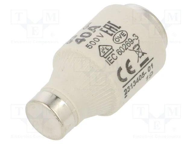 Fus&iacute;vel: Baixa Tens&atilde;o, Gg, 40a, 500vac, 500vdc, Cer&acirc;mico, Diii, D