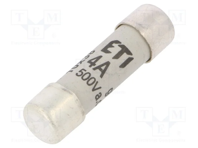 Fus&iacute;vel: baixa tens&atilde;o, gG, 4A, 500VAC, cil&iacute;ndrico.