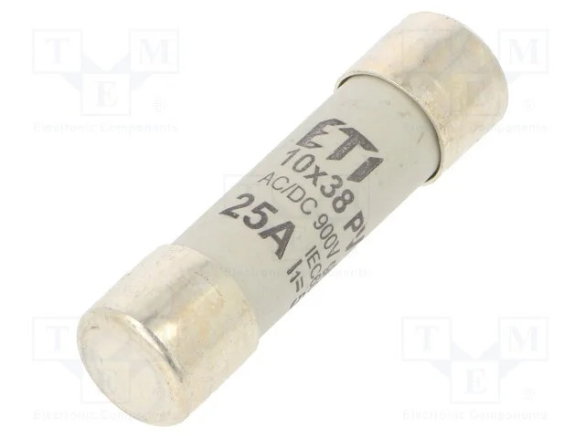 Fus&iacute;vel: Baixa Tens&atilde;o, Gpv, 25a, 1000vdc, Cil&iacute;ndrico, 10,3x38mm