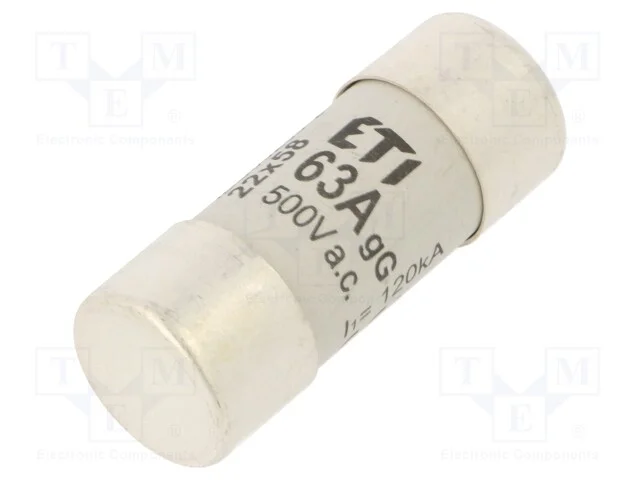 Fus&iacute;vel: Baixa Tens&atilde;o, Gg, 63a, 690vac, Cil&iacute;ndrico,Industrial