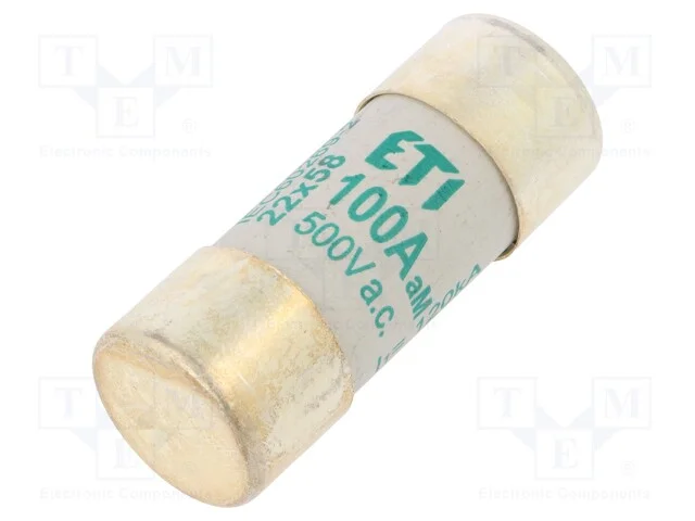 Fus&iacute;vel: Baixa Tens&atilde;o, Am, 100a, 500vac, Cil&iacute;ndrico,Industrial