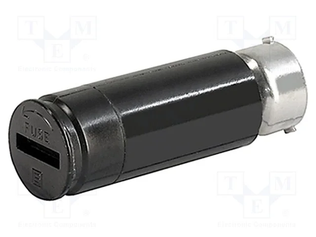 Adaptador, Fus&iacute;veis Cil&iacute;ndricos, 5x20mm, 10a, Preta, 500vac, Fec