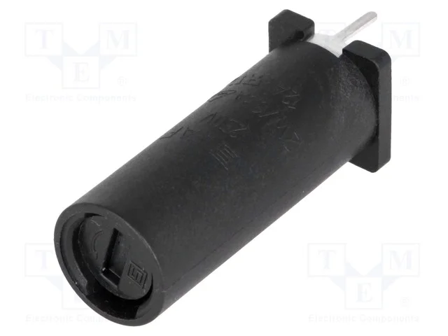 Tomada, fus&iacute;veis cil&iacute;ndricos, THT, 5x20mm, -40&divide;85.