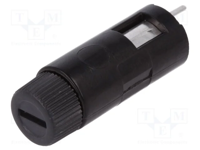 Tomada, fus&iacute;veis cil&iacute;ndricos, THT, 5x20mm, -40&divide;85.