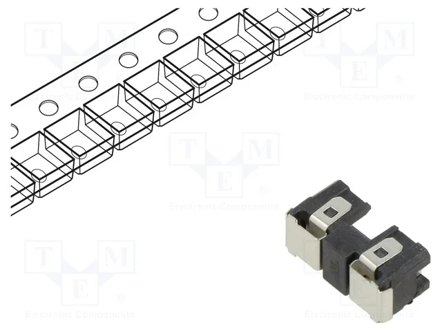 Tomada, SMT, -40&divide;85C, 5A, Mat: termoplast, UL94V-.