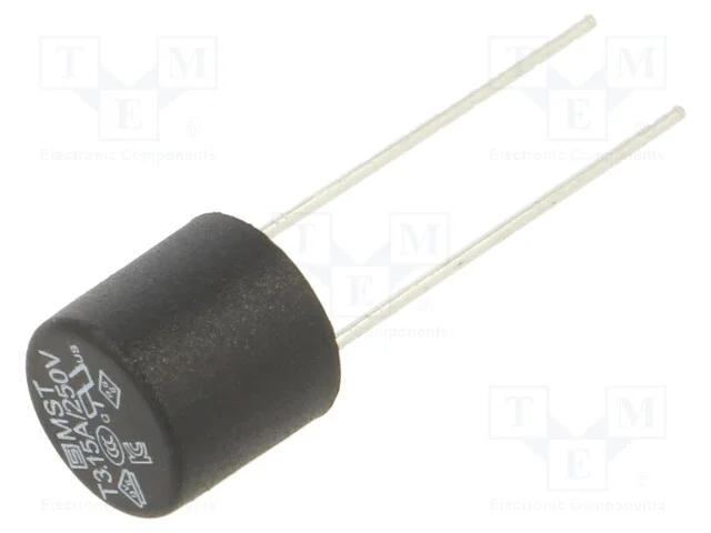 Fus&iacute;vel: Baixa Tens&atilde;o, Retardado, 3,15a, 250vac, Pcb,Tht, Tr5