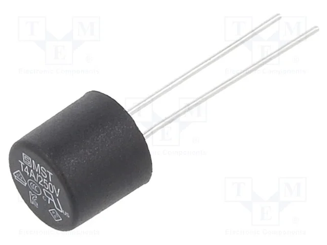 Fus&iacute;vel: baixa tens&atilde;o, retardado, 4A, 250VAC, PCB.