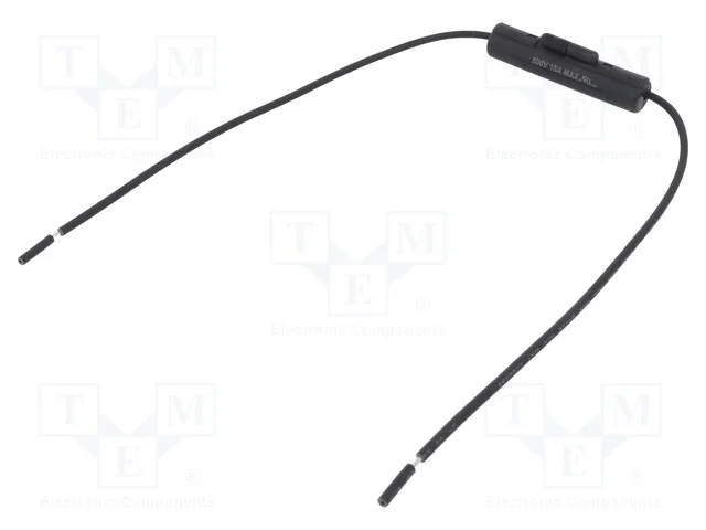 Tomada, Fus&iacute;veis Cil&iacute;ndricos, 6,3x32mm, Tht, Imax: 15a, Unom: 500v