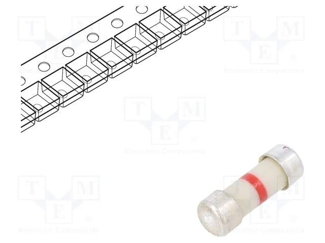 Fus&iacute;vel: baixa tens&atilde;o, r&aacute;pido, 50mA, 250V, SMD, a.
