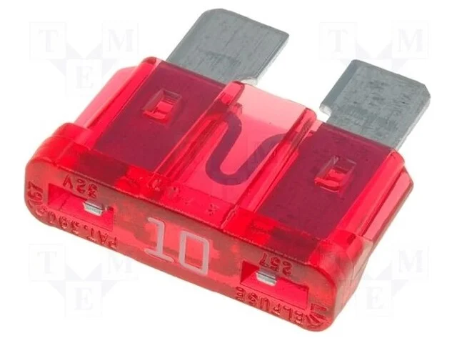 Fus&iacute;vel: Baixa Tens&atilde;o, 10a, 32vdc, Automotivo, 19mm, Atof
