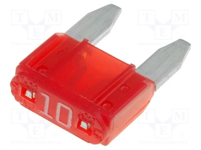 Fus&iacute;vel: Baixa Tens&atilde;o, 10a, 32vdc, Automotivo, 10,9mm, Mini