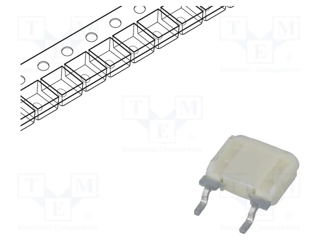 Fus&iacute;vel: baixa tens&atilde;o, r&aacute;pido, 2A, 350VAC, SMD, 1.