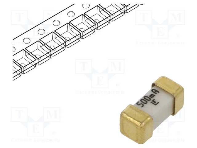 Fus&iacute;vel: Baixa Tens&atilde;o, Super-Imediato, 500ma, 125vac, 125v, 125vdc