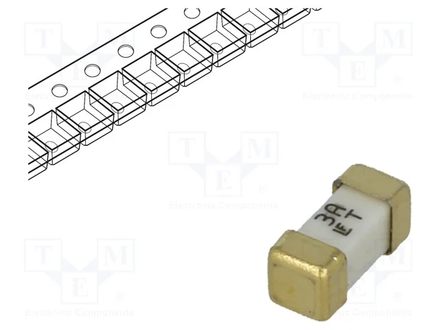 Fus&iacute;vel: Baixa Tens&atilde;o, Retardado, 3a, 125vac, 125v, 125vdc, Smd