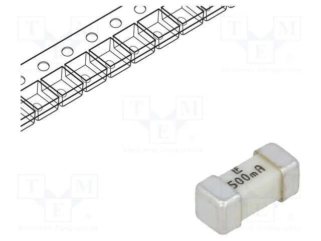 Fus&iacute;vel: Baixa Tens&atilde;o, Super-Imediato, 500ma, 125vac, 125v, 125vdc