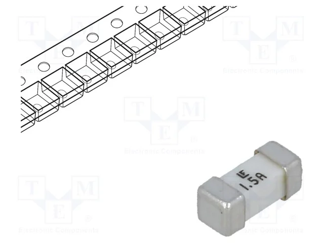 Fus&iacute;vel: Baixa Tens&atilde;o, Super-Imediato, 1,5a, 125vac, 125v, 125vdc