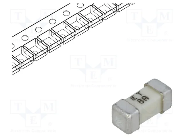 Fus&iacute;vel: Baixa Tens&atilde;o, Retardado, 8a, 72vac, 75v, 60vdc, Smd, 454