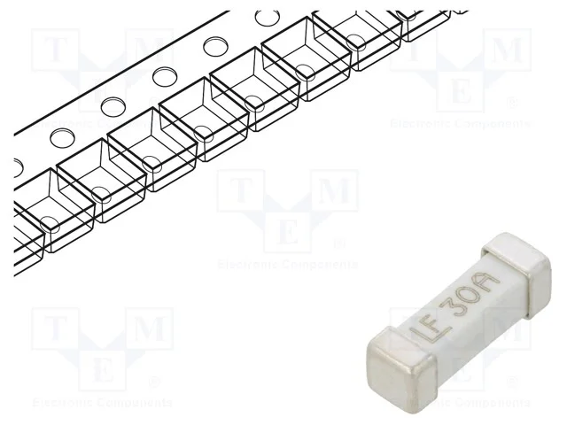 Fus&iacute;vel: Baixa Tens&atilde;o, Super-Imediato, 30a, 125vac, 72vdc, Smd