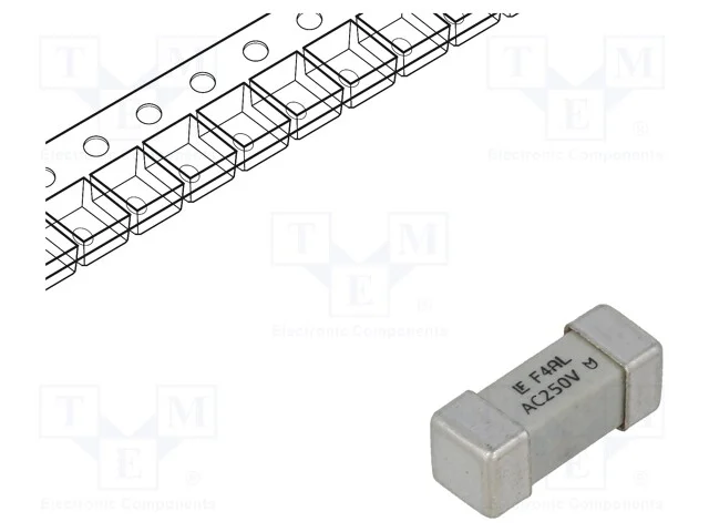 Fus&iacute;vel: baixa tens&atilde;o, r&aacute;pido, 4A, 250VAC, 250V, .