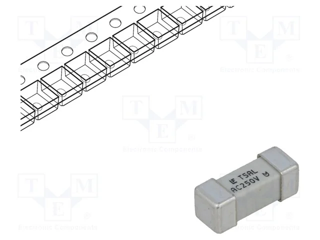 Fus&iacute;vel: Baixa Tens&atilde;o, Retardado, 5a, 250vac, 250v, Smd, Cer&acirc;mico