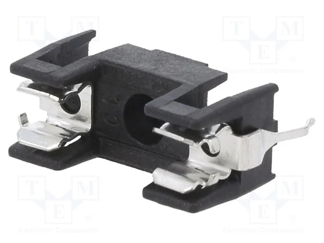 Tomada, fus&iacute;veis cil&iacute;ndricos, THT, 5x20mm, -40&divide;85.