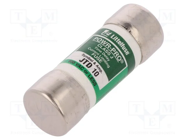 Fus&iacute;vel: Baixa Tens&atilde;o, Retardado, 10a, 600vac, 300vdc, Industrial