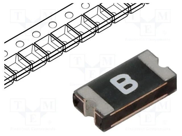 Fus&iacute;vel: de pol&iacute;mero PTC, 160mA, SMD, 1206L