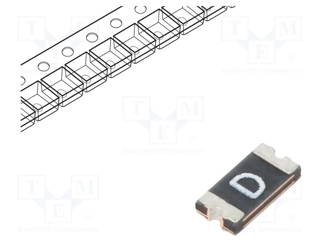 Fus&iacute;vel: de pol&iacute;mero PTC; SMD; 250mA; 1206L; 1206