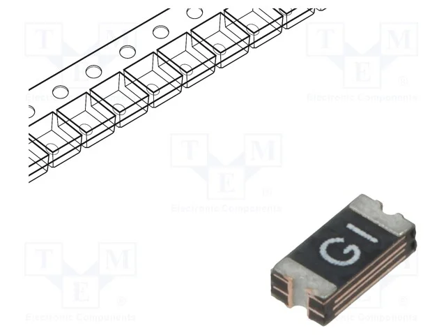 Fus&iacute;vel: de Pol&iacute;mero Ptc, 750ma, Smd, 1206l