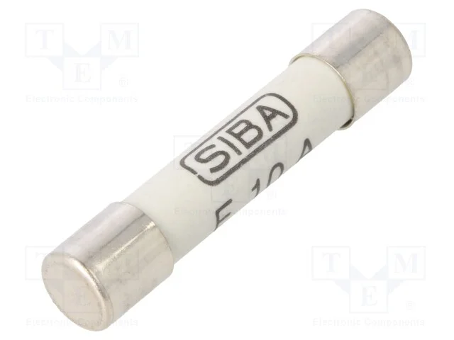 Fus&iacute;vel: baixa tens&atilde;o, r&aacute;pido, 10A, 500VAC, cer&acirc;m.