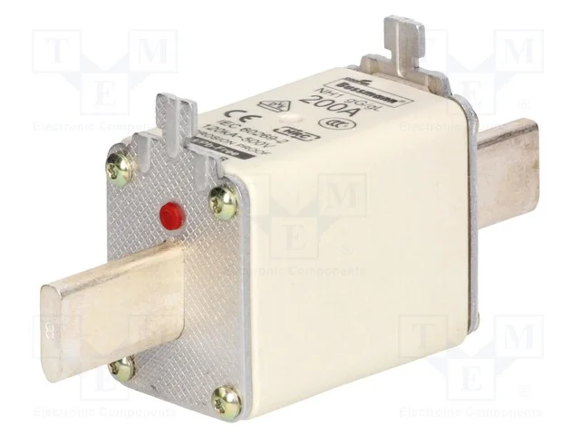 Fus&iacute;vel: Baixa Tens&atilde;o, 200a, 500vac, 250vdc, Cer&acirc;mico,Industrial