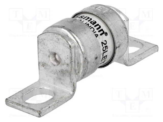 Fus&iacute;vel: Baixa Tens&atilde;o, 25a, 240vac, 150vdc, Cer&acirc;mico,Industrial